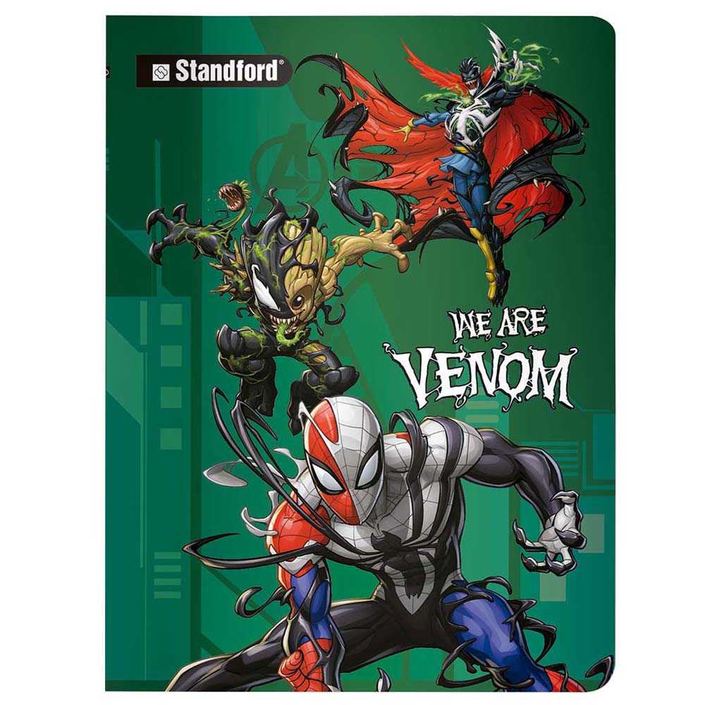 Cuaderno STANDFORD Triple Renglón Sombreado Spiderman Hojas