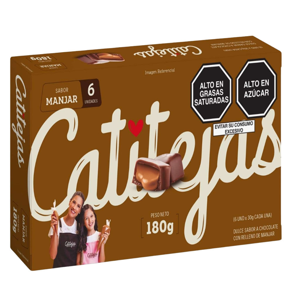 Chocotejas CATITEJAS Manjar Caja 180g