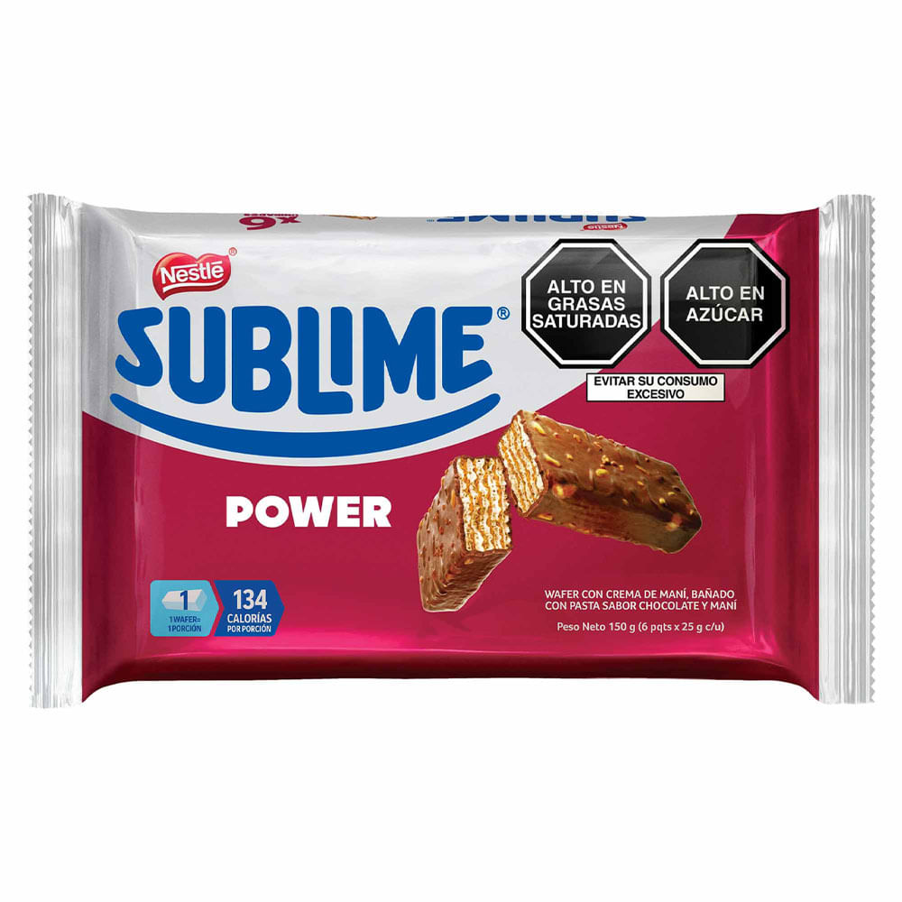 Wafer con Chocolate NESTLÉ Sublime Bolsa 25g Paquete 6un