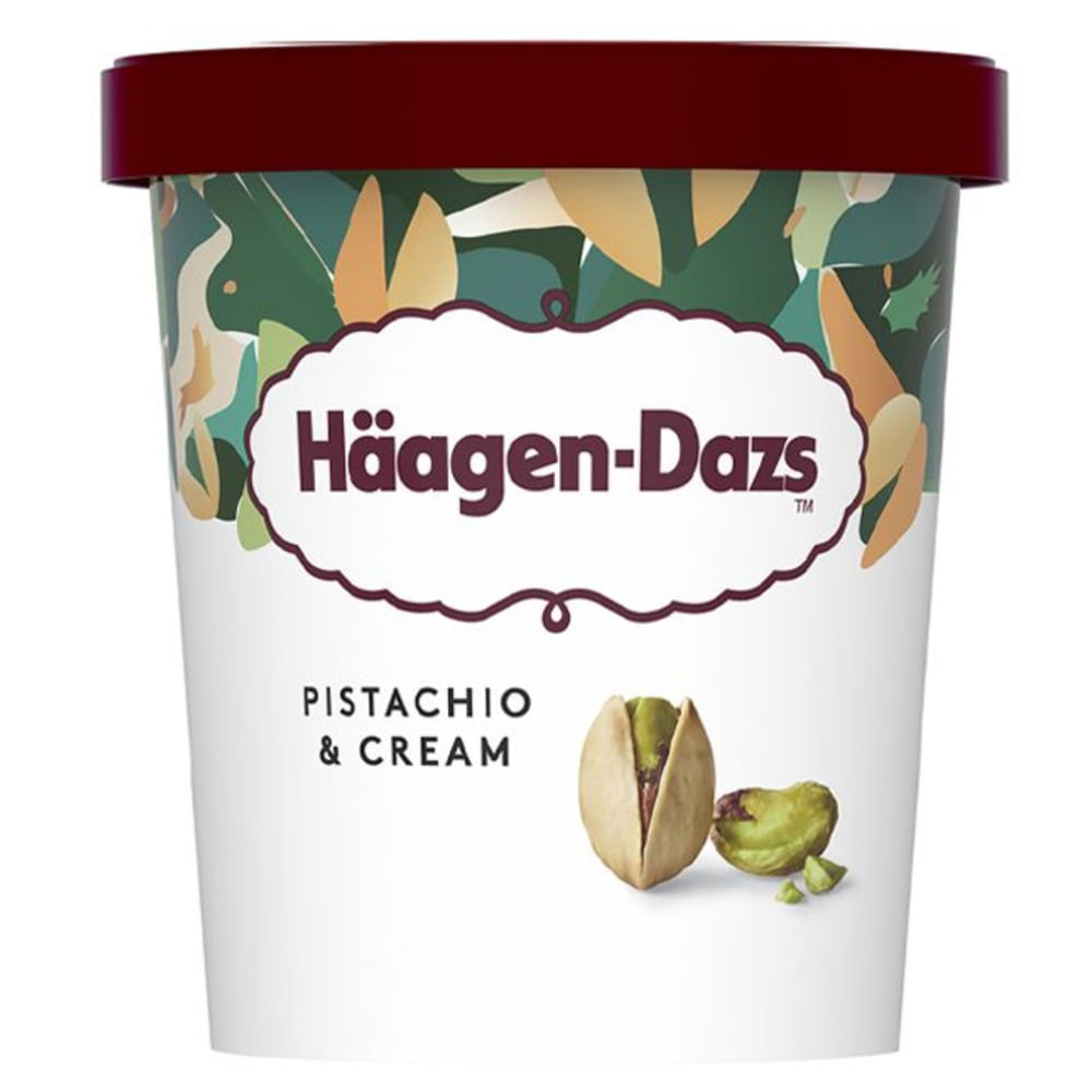 Helado HÄAGEN DAZS de Pistacho y Crema Pote 420ml