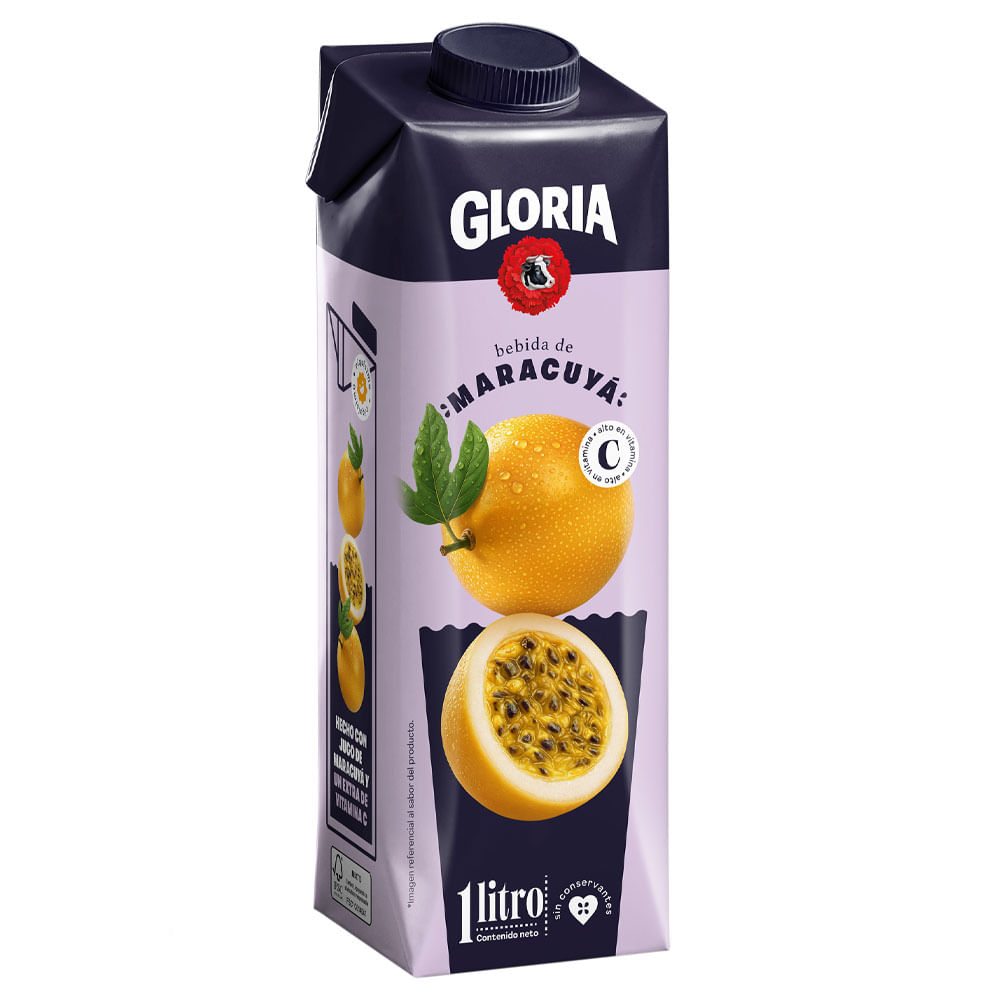Bebida de Maracuyá GLORIA Tetrapack 1L