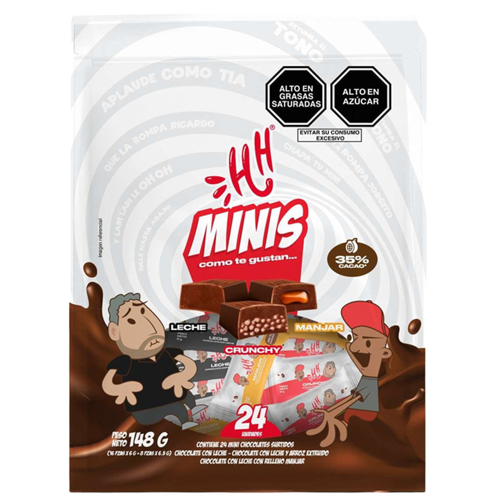 Minis Mix Chocolates HH Bolsa 148g
