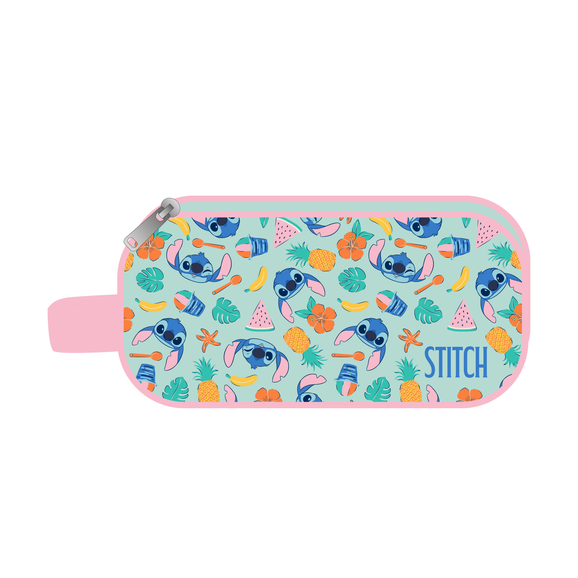Cartuchera ARTESCO Tela Pvc Stitch Aqua