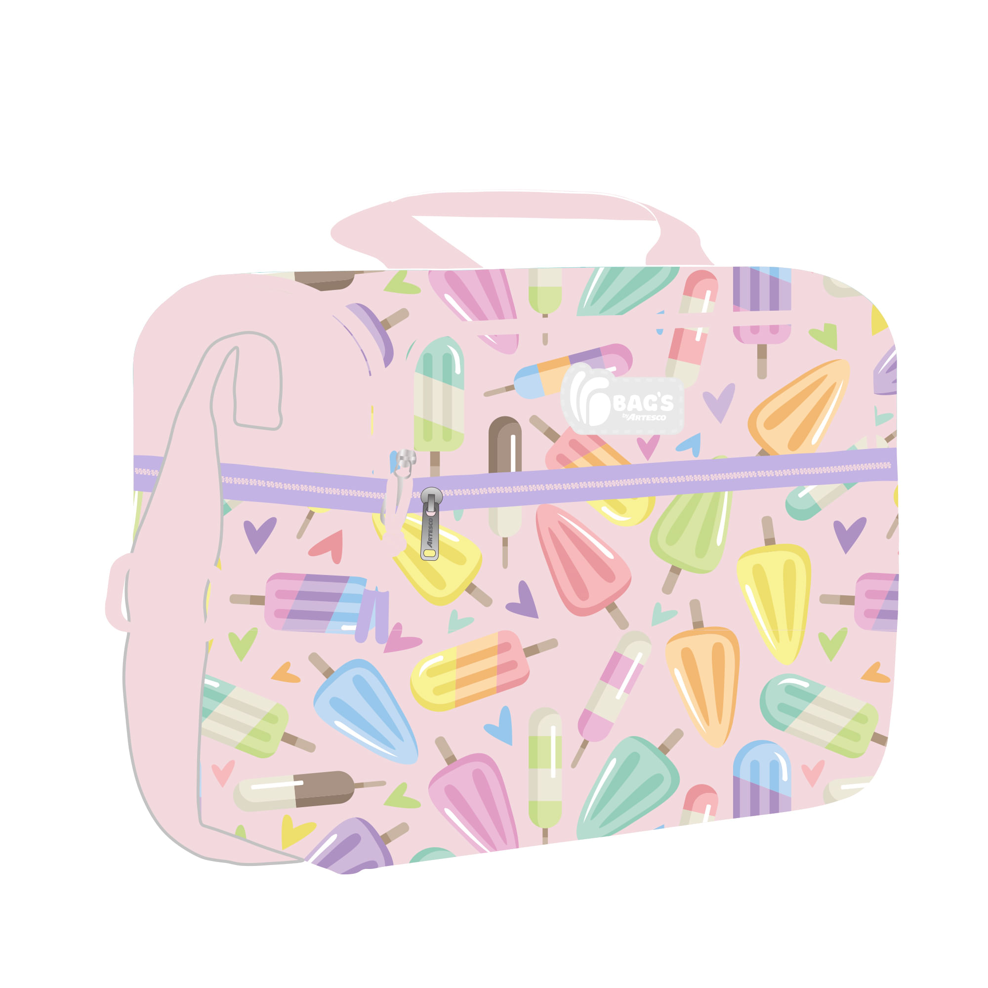 Lonchera ARTESCO Bagbyart Tw Girl Helado