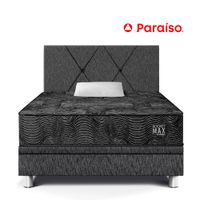 Dormitorio Boxet PARAISO Pocket Max Black 1.5 Plazas Charcoal