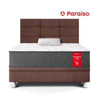 Dormitorio Boxet PARAISO Blocks Su Majestad 1.5 Plazas Chocolate