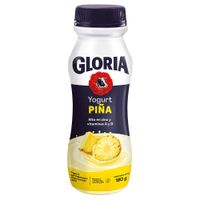 Yogurt Parcialmente Descremado GLORIA Sabor Piña Botella 180g