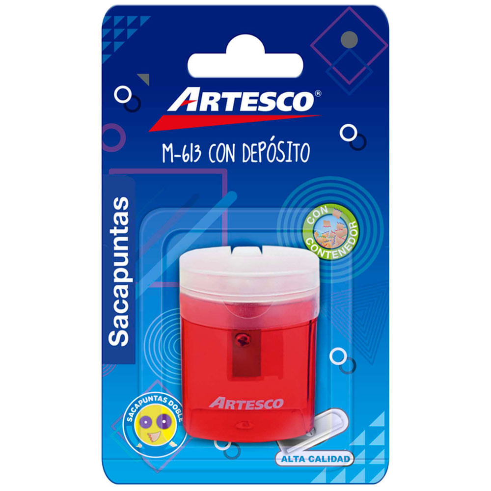 Sacapuntas ARTESCO M-613 con Depósito  Blíster 1un
