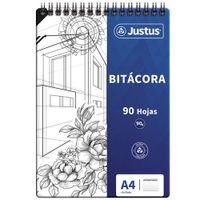 Block JUSTUS Anillado Bitácora A4 90 Hojas