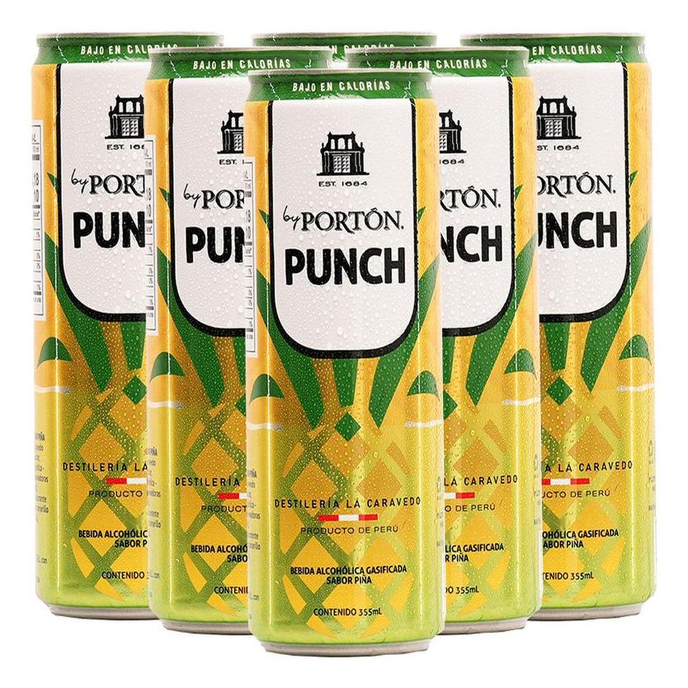 Pack X 6 Rtd By Portón Punch De 355ml