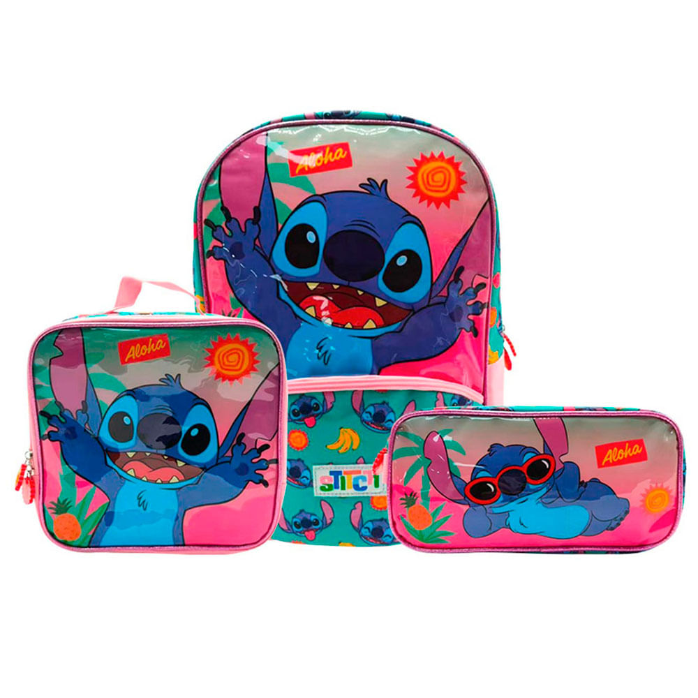 Set Mochila DISNEY Eco Stitch