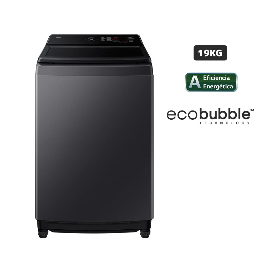 Lavadora SAMSUNG Carga Superior 19Kg WA40F19E7CPE Gris Grafito