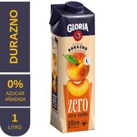 Bebida de Durazno GLORIA Zero Tetrapack 1L