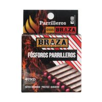 Fósforos Parrilleros BRAZA Caja 4un