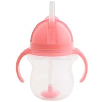 Vaso Antiderrame con Asas y Sorbete Lock MUNCHKIN Color Rosado