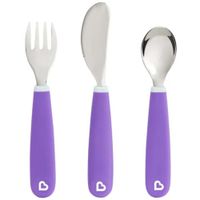 Set de Cubiertos de Entrenamiento MUNCHKIN Color Morado