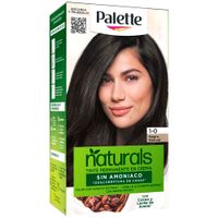 Tinte para Cabello sin Amoníaco PALETTE NATURALS Negro 1.0 Caja 1un