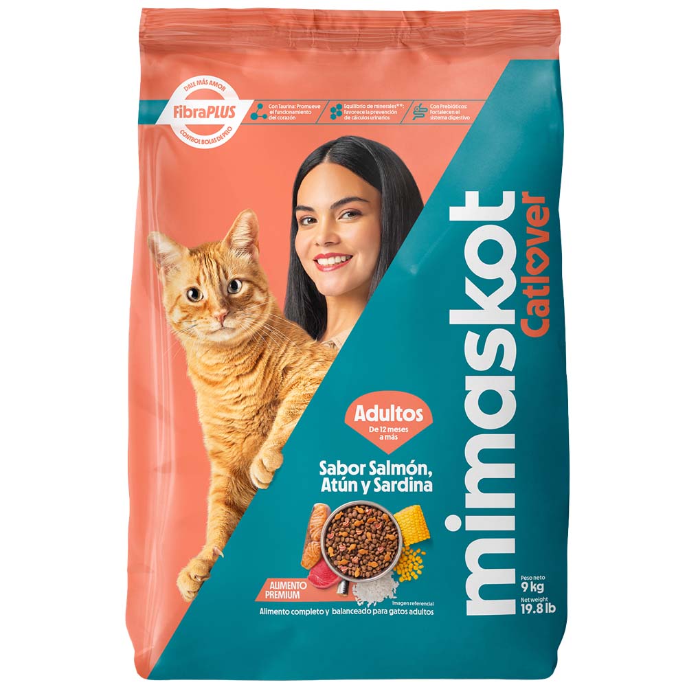 Alimento para Gatos MIMASKOT Sabor Salmón Bolsa 9kg