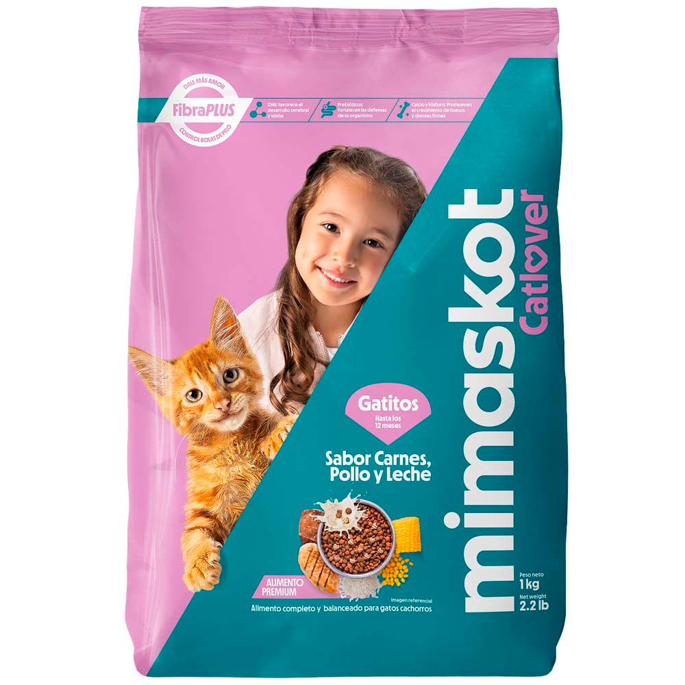 Alimento para Gato MIMASKOT Catlover Sabor Carne Gatitos Bolsa 1kg