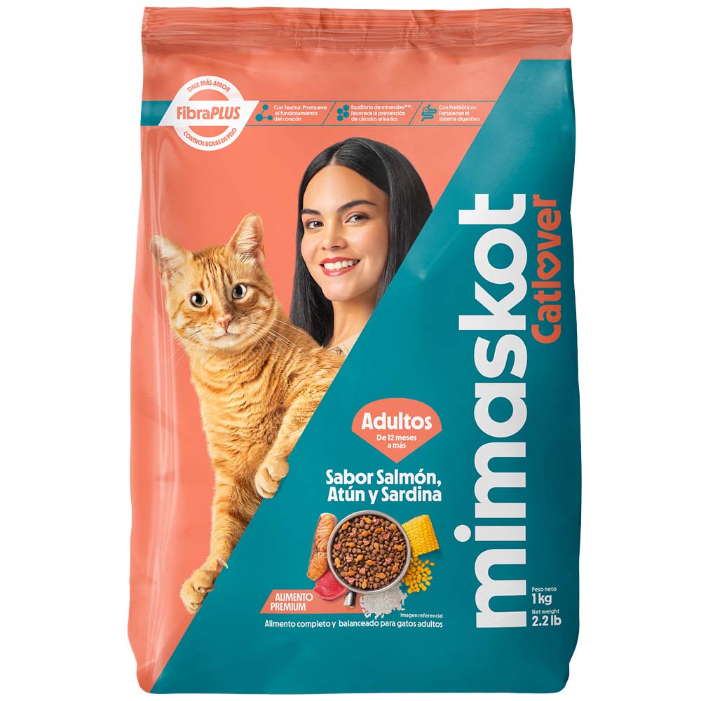 Alimento para Gato MIMASKOT Sabor Salmón Bolsa 1kg