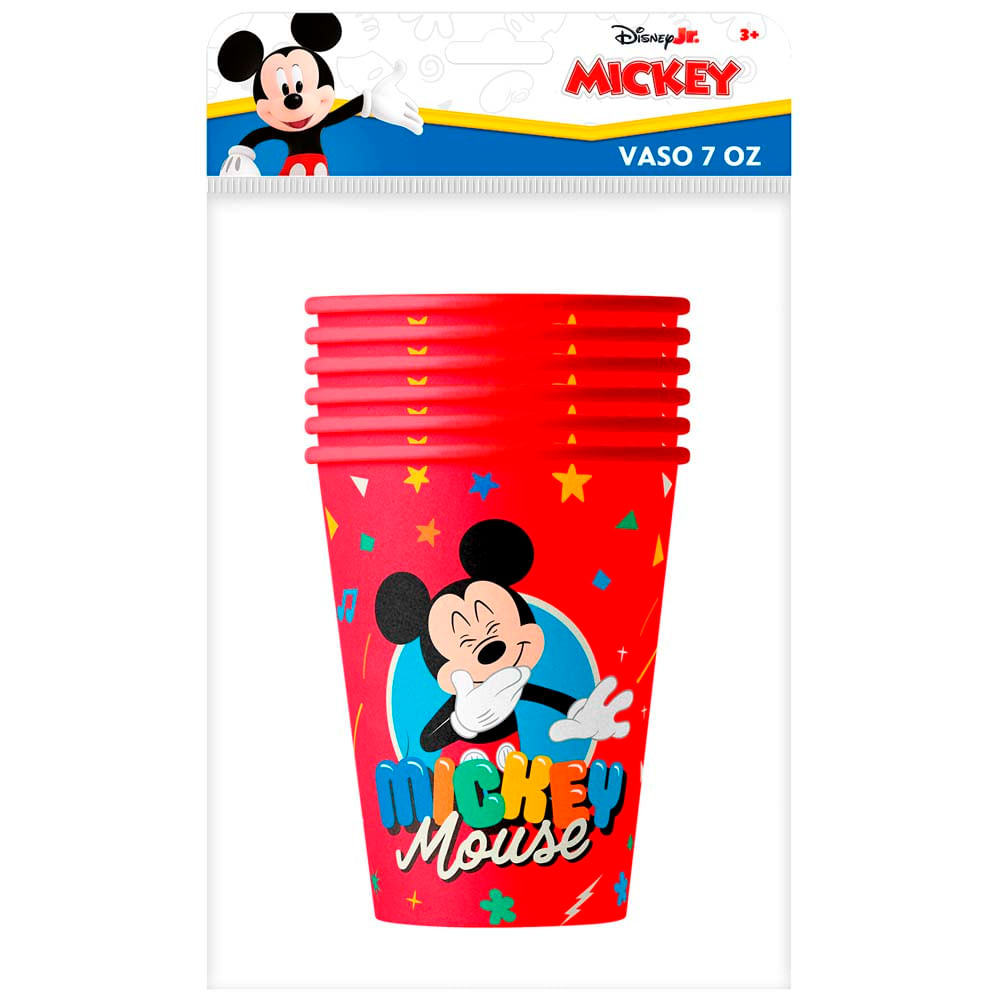 Vasos Mickey OFFICE PAPER 7oz Pack 6un