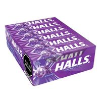 Caramelos HALLS Mora Azul y Eucalipto Display 12un