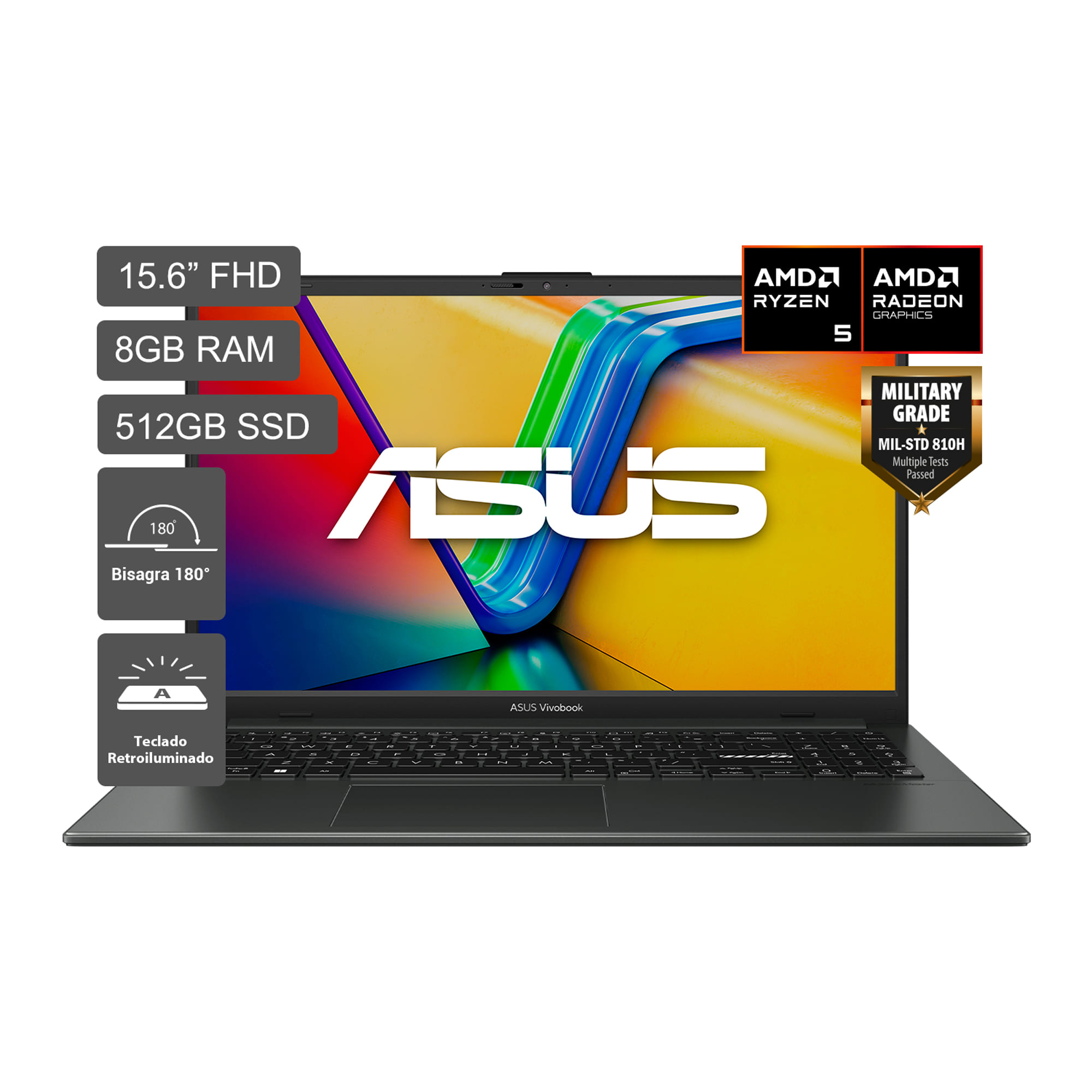 Laptop ASUS Vivobook Go 15  15.6"" AMD Ryzen 5-40 8GB 512GB SSD E1504FA-BQ2934W