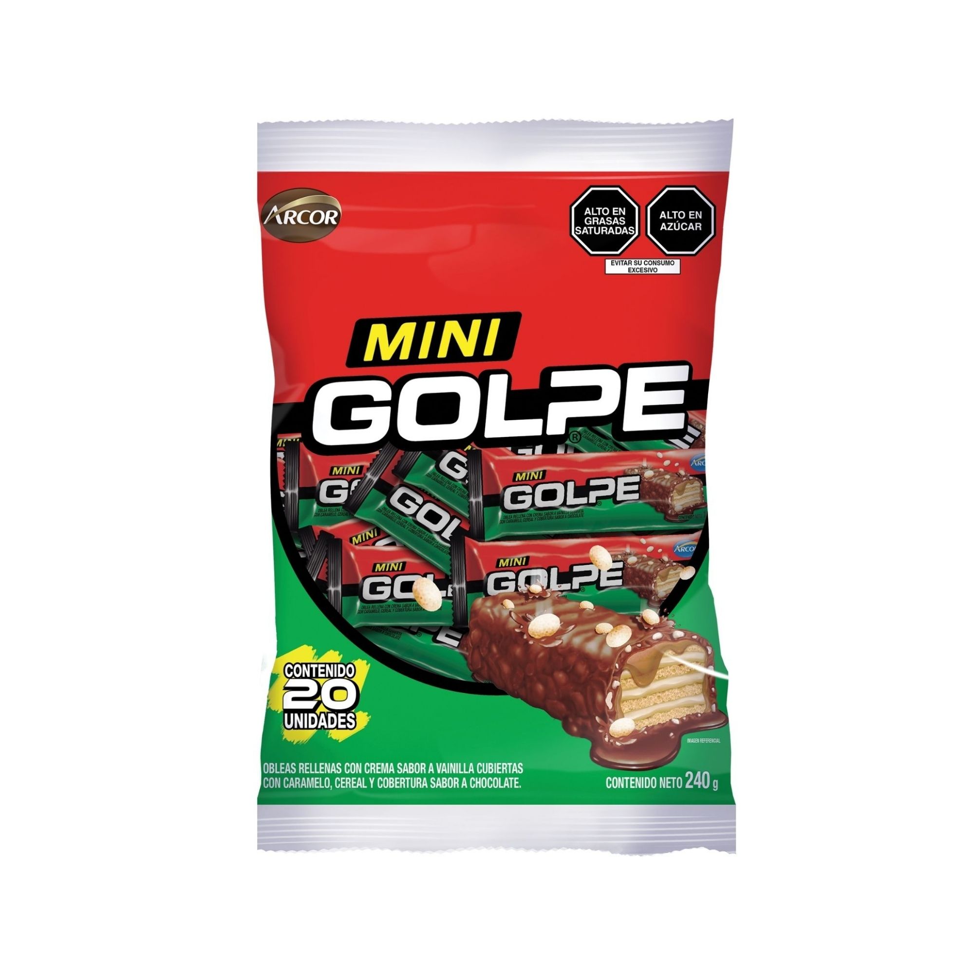 Mini Oblea con Chocolate GOLPE Bolsa 20un