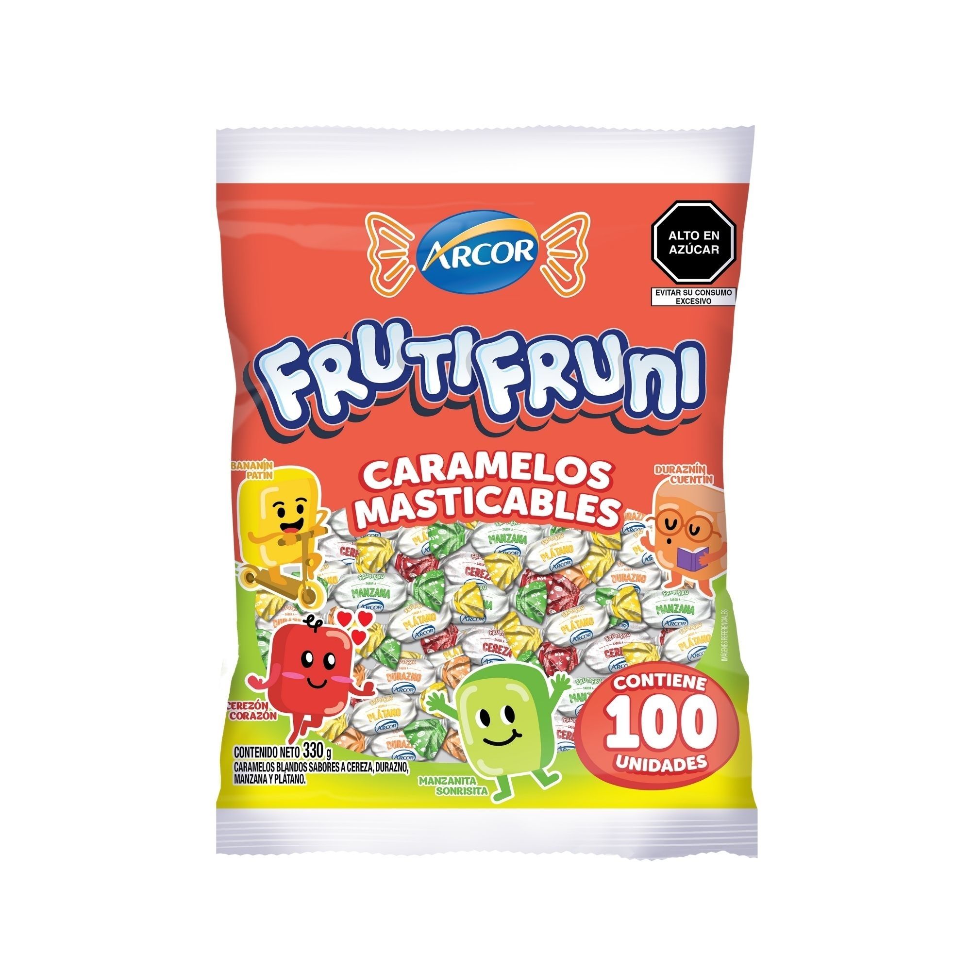 Caramelos Masticables ARCOR Frutifruna Bolsa 330g