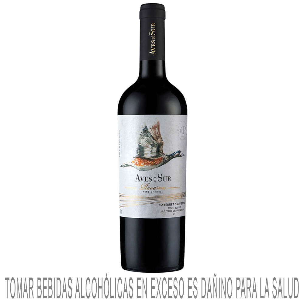 Vino Tinto AVES DEL SUR Reserva Cabernet Sauvignon Botella 750ml