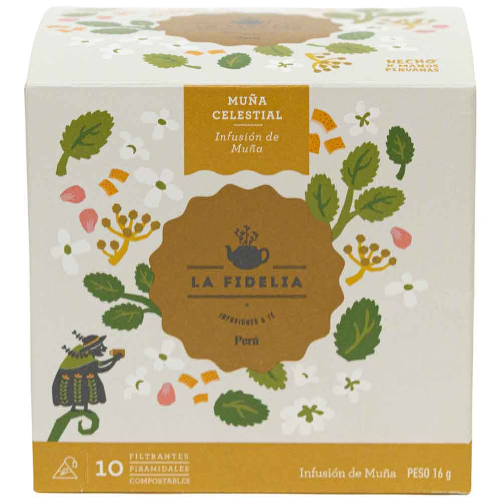 Infusión LA FIDELIA Muña Celestial Caja 10un