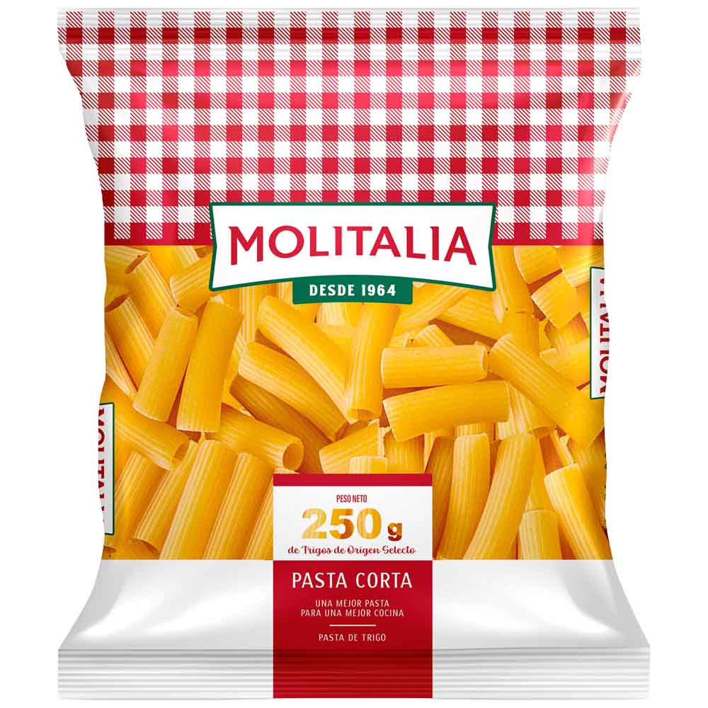 Fideos Rigatoni MOLITALIA Bolsa 250g