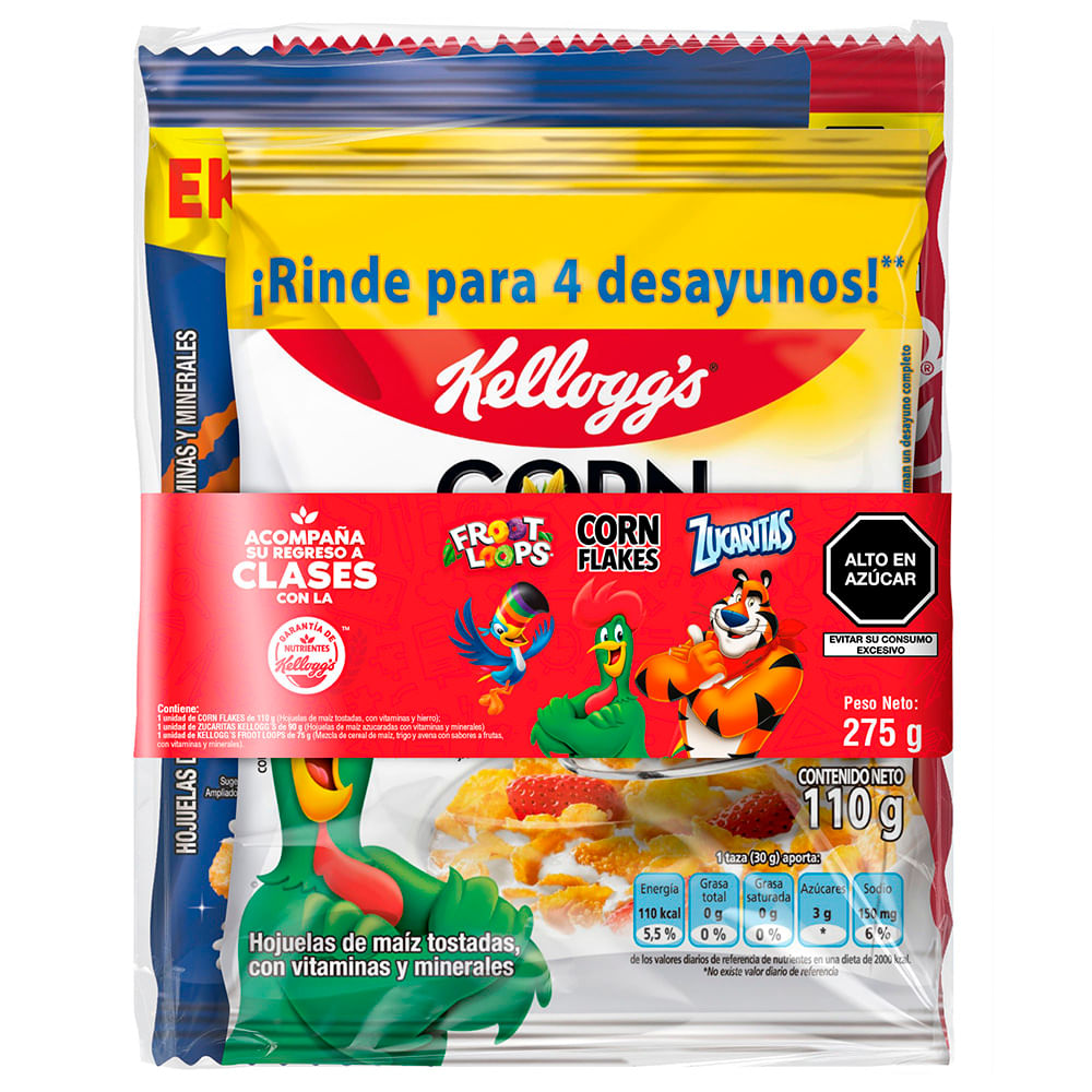 Pack Cereal KELLOGGS Bolsa 275g