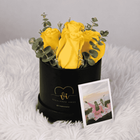 Mini Box Rosas Amarillas - Rosas amarillas - Arreglo floral