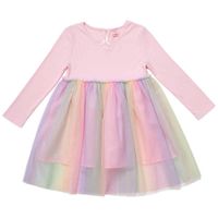 Vestido Manga Larga Rib Tutu Niña EUREKA