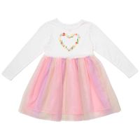 Vestido Manga Larga Algodón Tutu Niña EUREKA