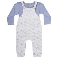 Conjunto Overol + Polo Manga Larga Fleece Niño BABY EUREKA