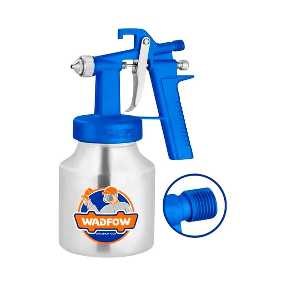 Pistola Spray De Pintar 1000cc 15mm Tacho Metálico Wga1561