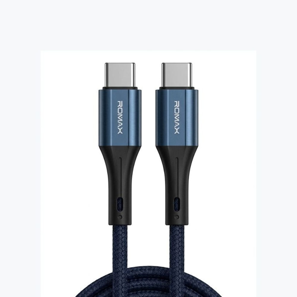 CABLE 6A TIPO C-C 100W 1M - AZUL
