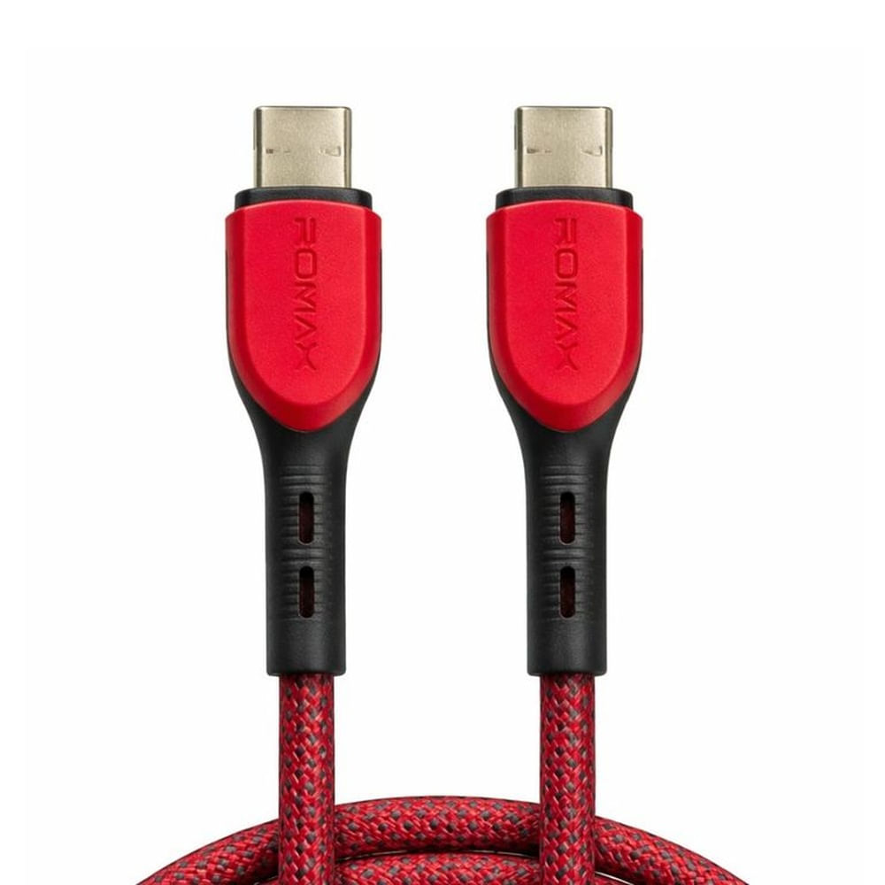 CABLE 6A TIPO C-C 100W 1M ROJO
