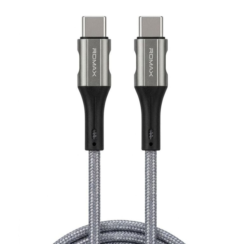 CABLE 6A TIPO C-C 100W 1M - GRIS