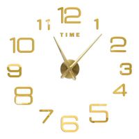 Reloj Pared 3D Grande Decorativo Minimalista Adhesivo Números Diseño Moderno Hogar ZH180910