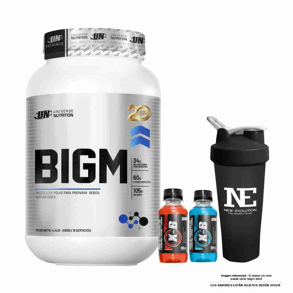 UNIVERSE NUTRITION BIGM 2 KG. COOKIE + SHAKER