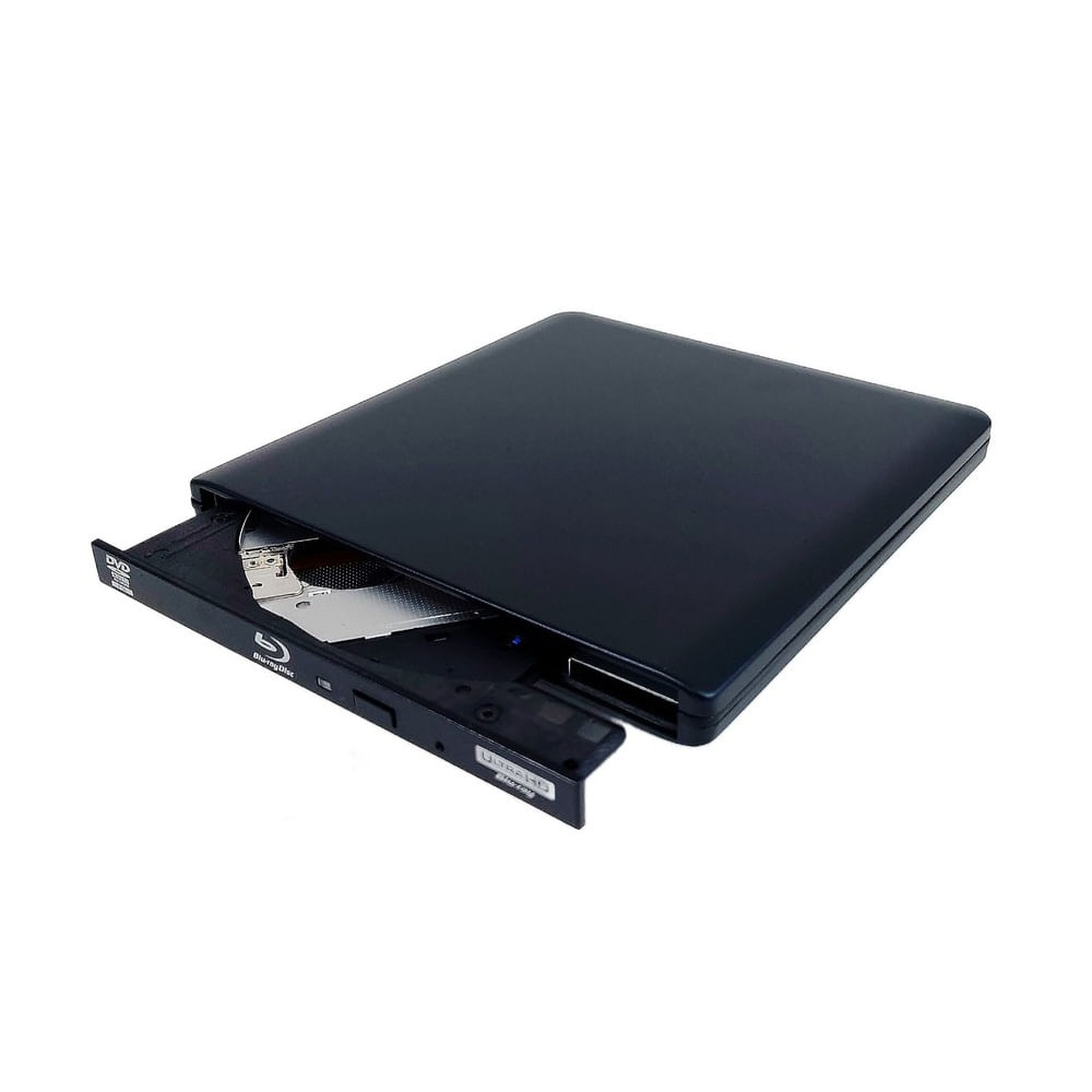 Lector Externo Blu-ray - DVD - CD BUSlink Negro USB - Open Box - Nuevo