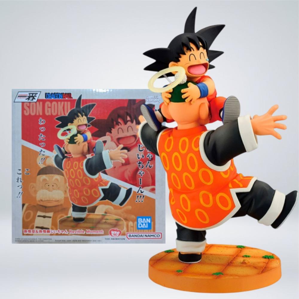FIGURA ICHIBANSHO DB - SON GOKU Y  GRANDPA SON GOHAN DRAGON HISTORY II.