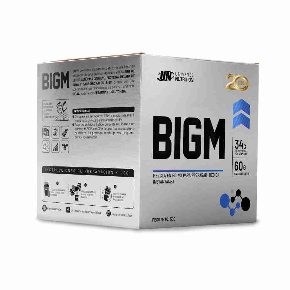 UNIVERSE NUTRITION BIGM CAJA 10 UNID. VAINILLA