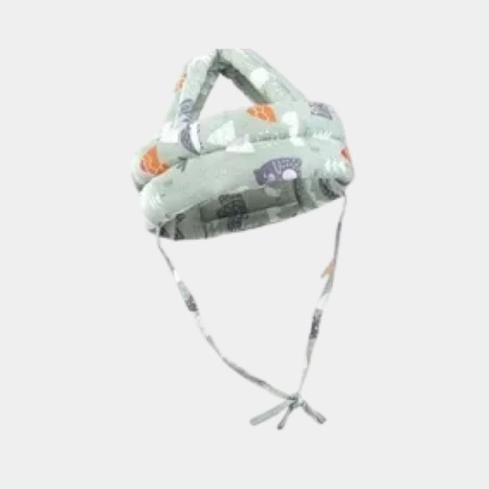 Casco protector para aprender a gatear y caminar Verde