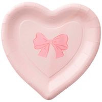 Pack de 8 Platos Corazón Bow CLASS&WORK