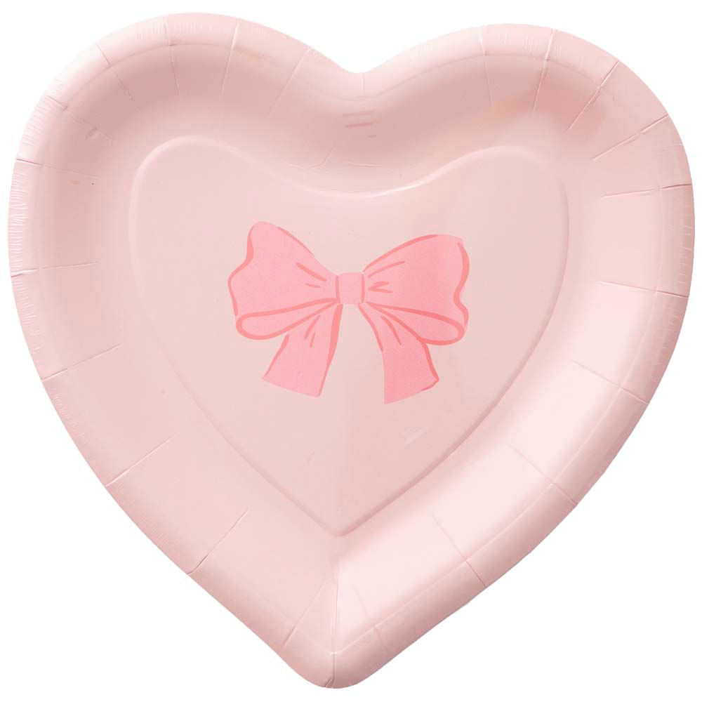 Pack de 8 Platos Corazón Bow CLASS&WORK