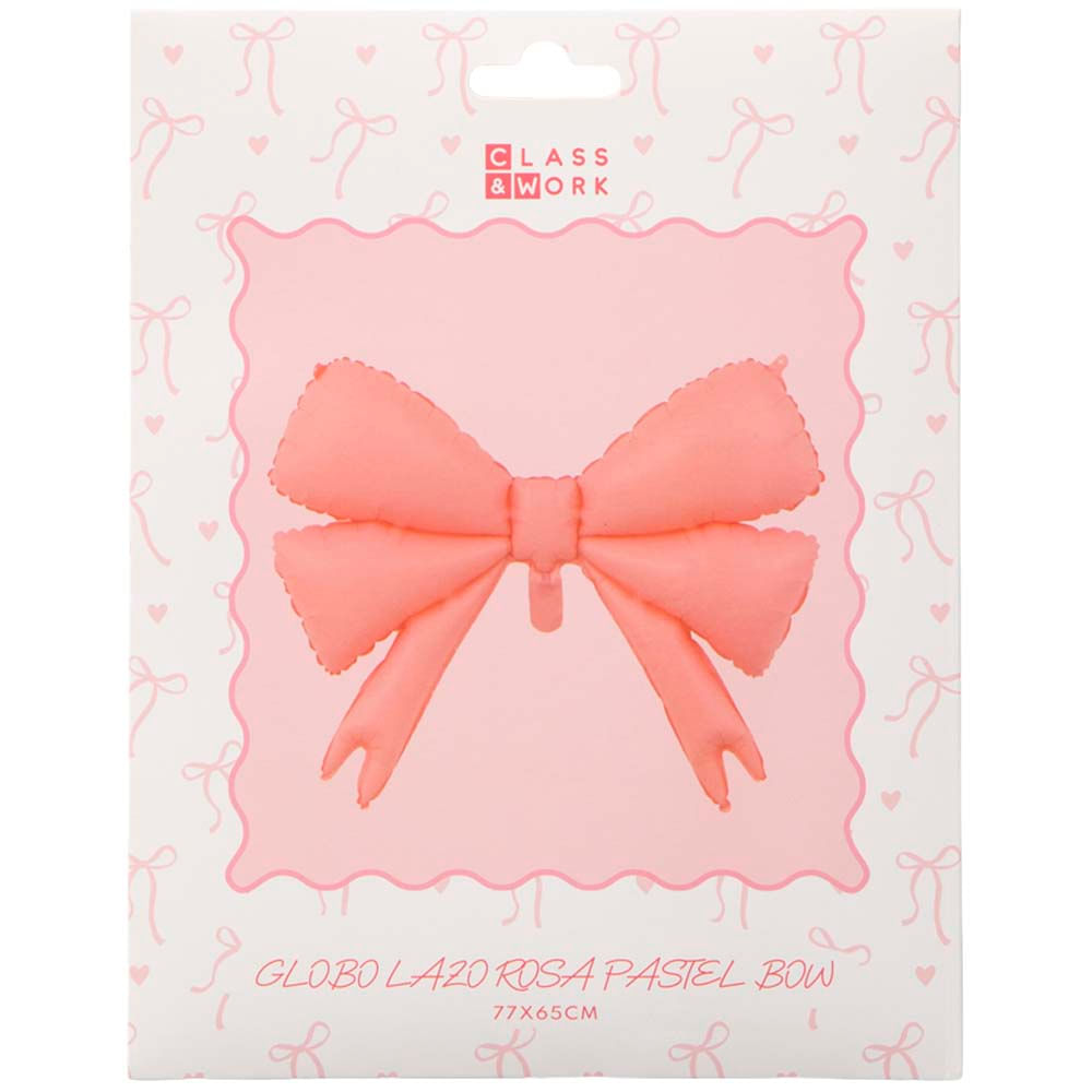 Globo Lazo Rosa Pastel Bow CLASS&WORK